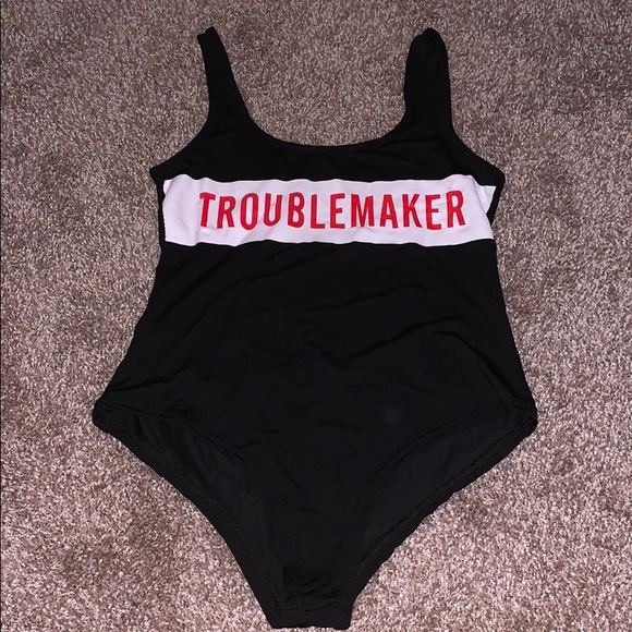 Troublemaker One Piece Swimming Suite - Picture 1 of 4